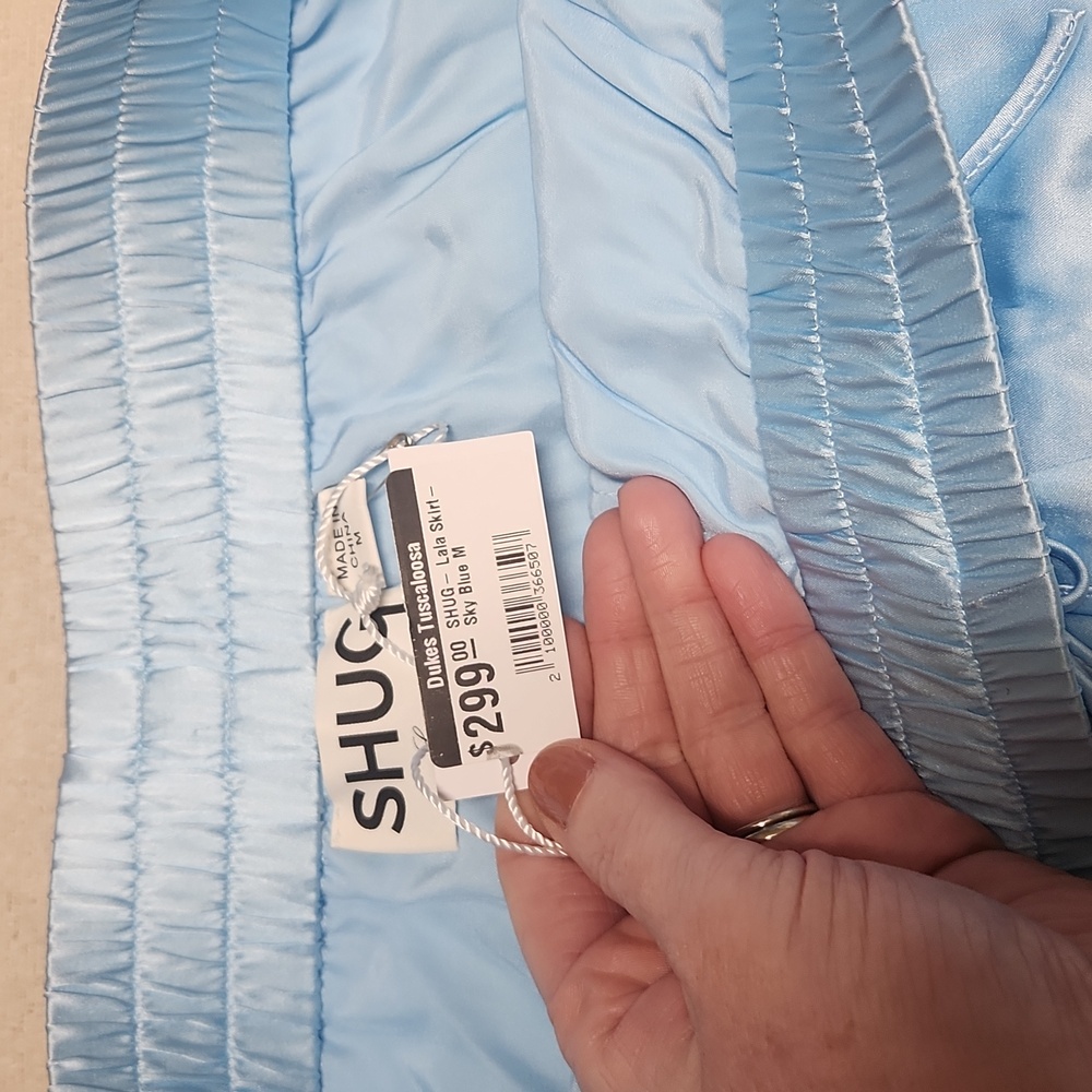 NWT Shug! Light Blue Ruffled skort, size Medium - Picture 3 of 5